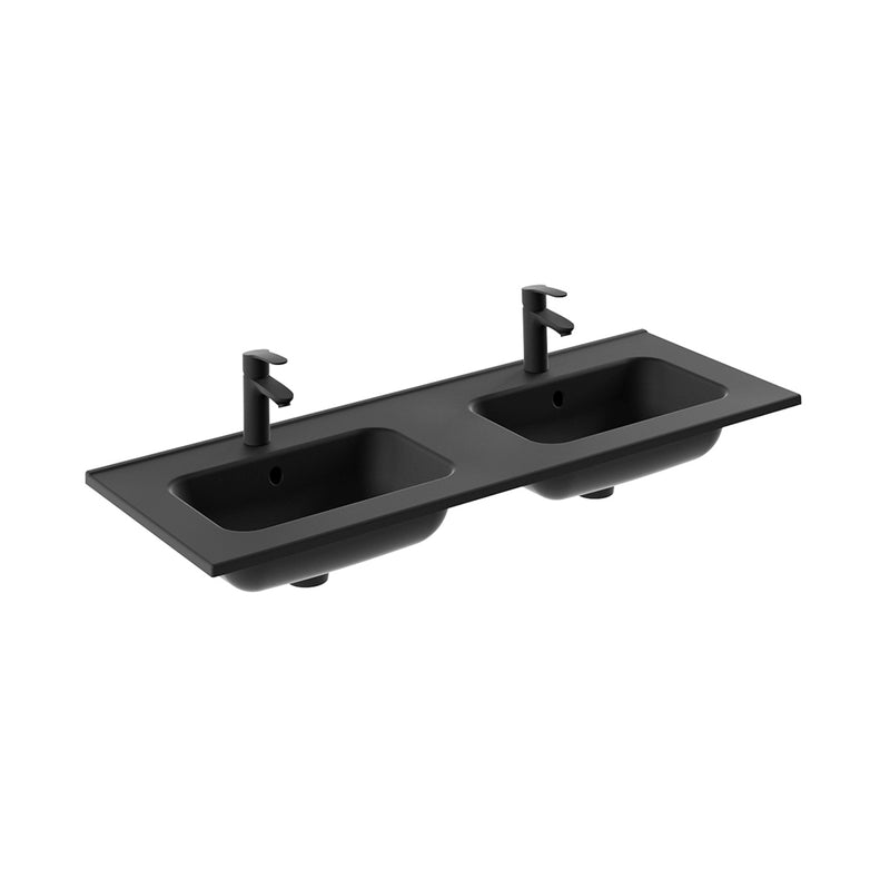 Mio 4 Drawers Bathroom Vanity with Ceramic Sink - Wall Mount - 48" Particle Board Laminated/Matt White