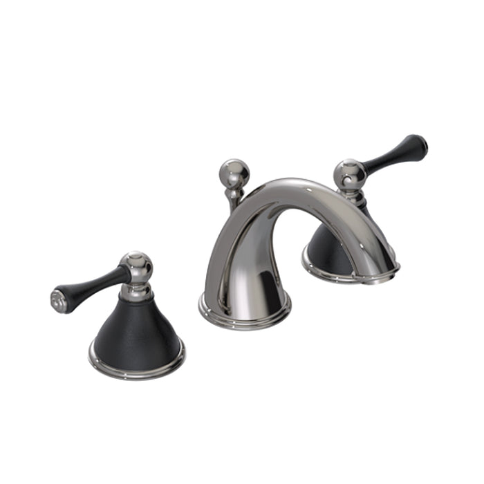 Flemish Bathroom Faucet - Widespread - 8" Brass/Polished Nickel/Matt Black