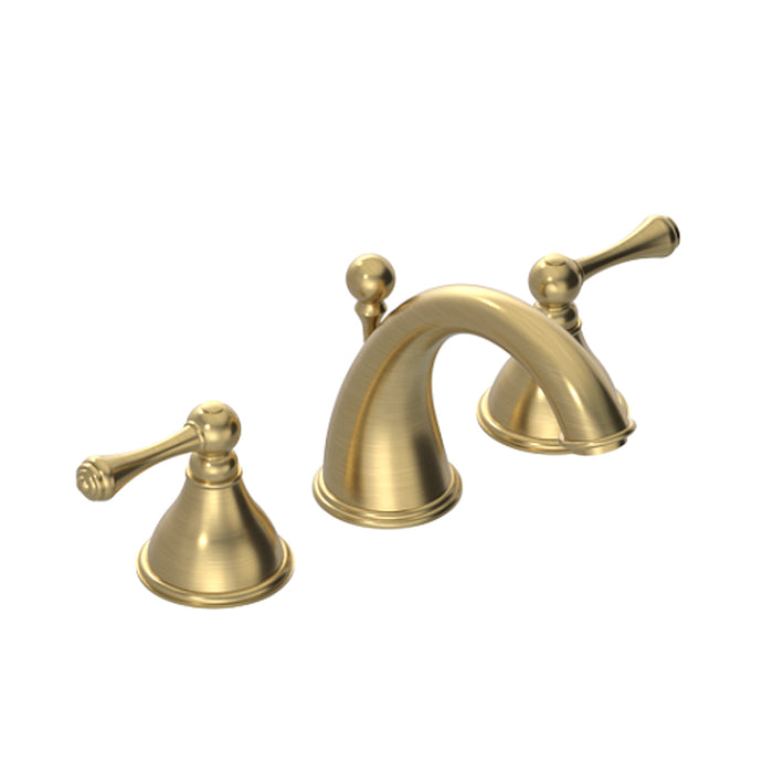 Flemish Bathroom Faucet - Widespread - 8" Brass/Satin Brass