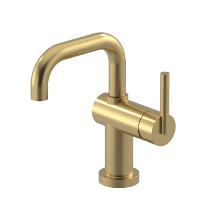 Genesis Bathroom Faucet - Single Hole - 9" Brass/Satin Brass