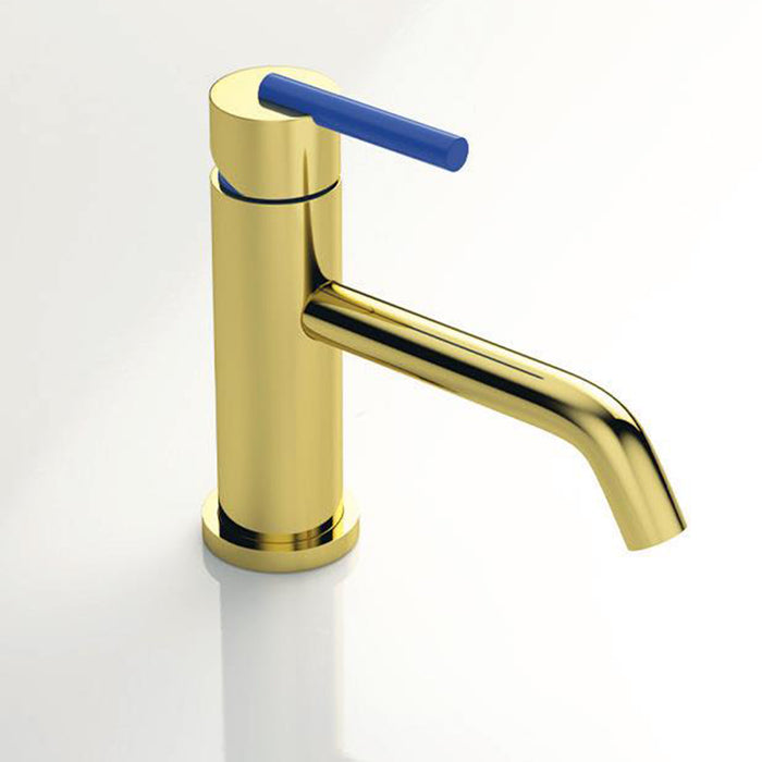 Genesis Bathroom Faucet - Single Hole - 7" Brass/Gold/Maroon