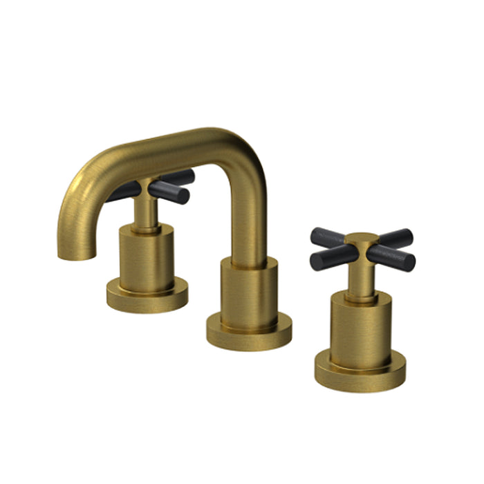 Genesis Bathroom Faucet - Widespread - 8" Brass/Matt Antique Brass/Matt Black