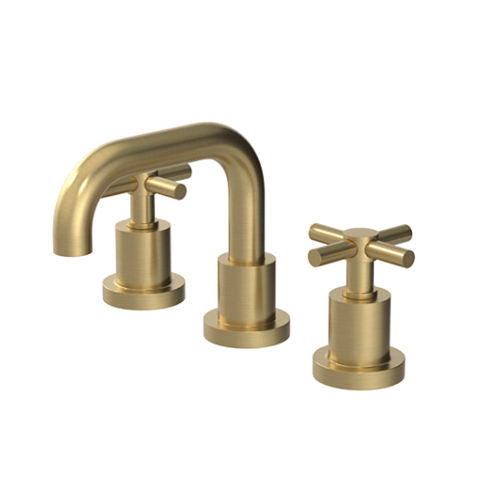 Genesis Bathroom Faucet - Widespread - 8" Brass/Satin Brass