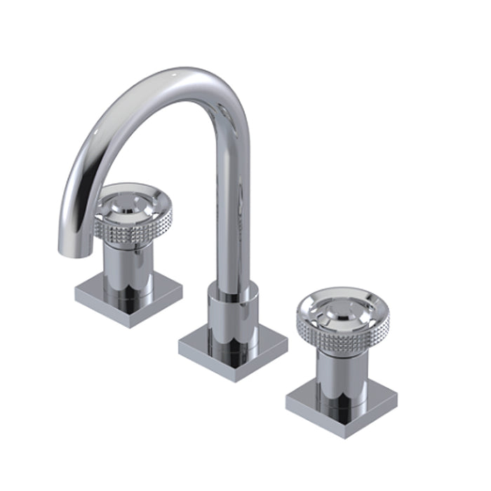 Lasalle Bathroom Faucet - Widespread - 8" Brass/Polished Chrome