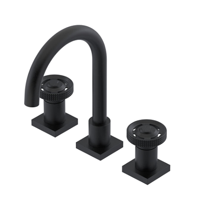 Lasalle Bathroom Faucet - Widespread - 8" Brass/Matt Black