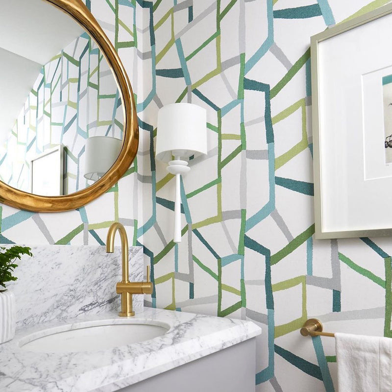 Nouveau Bathroom Faucet - Single Hole - 13" Brass/Matt Black/Black & White