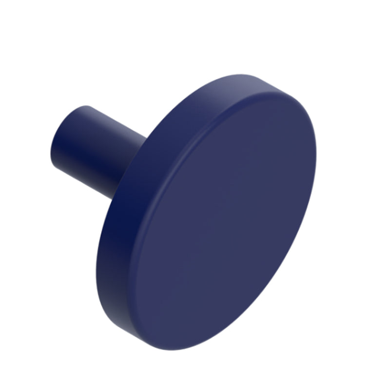 Genesis Cabinet Knob - Cabinet Mount - 2" Brass/Midnight Blue