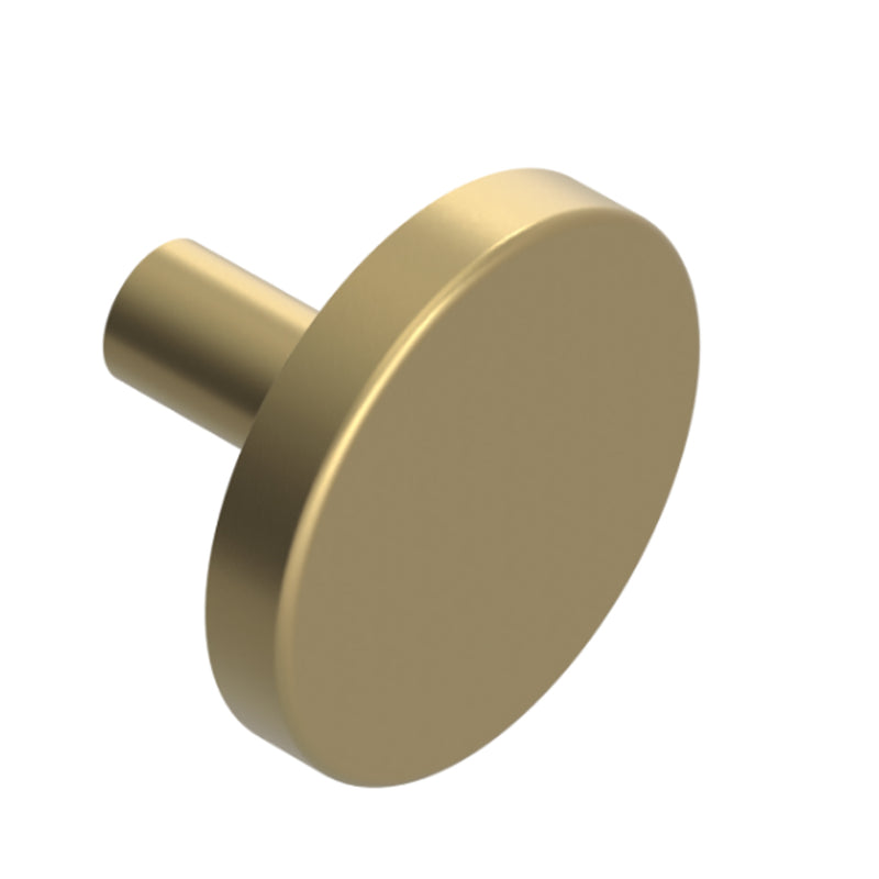 Genesis Cabinet Knob - Cabinet Mount - 2" Brass/Satin Brass