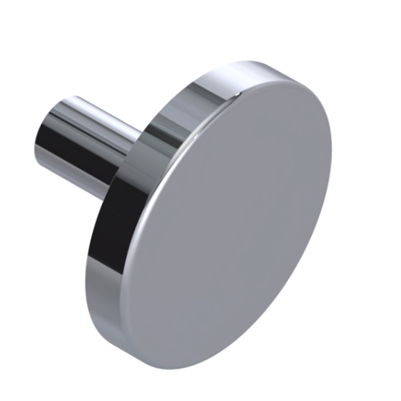 Genesis Cabinet Knob - Cabinet Mount - 2" Brass/Polished Chrome