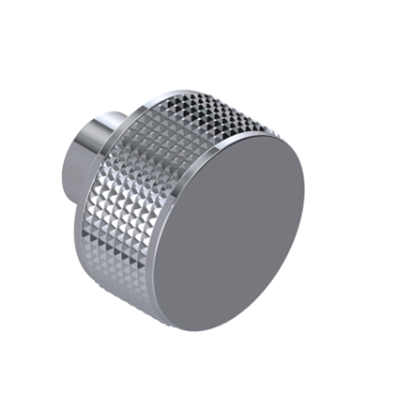 H2O Cabinet Knob - Cabinet Mount - 2" Brass/Polished Chrome