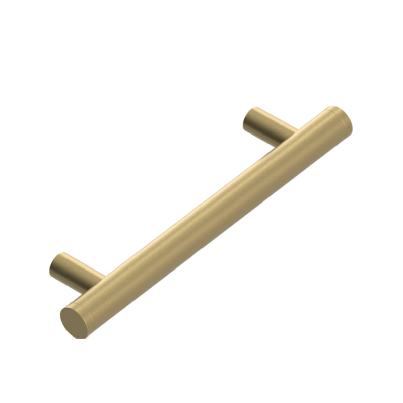 Genesis Cabinet Pull Handle - Cabinet Mount - 4" Brass/Satin Brass
