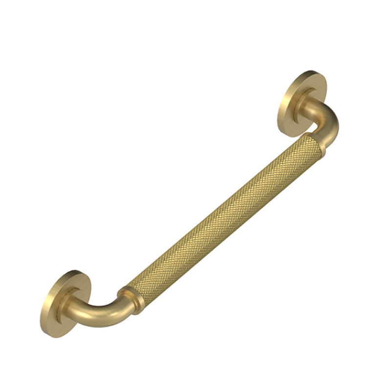 Bath Essentials Round Grab Bar - Wall Mount - 16" Brass/Satin Brass