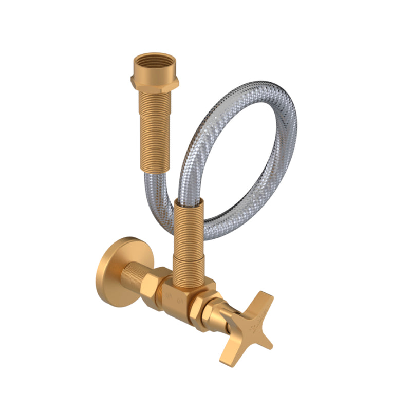 Contemporary Supply Kit - Widespread - 6" Brass/Satin Gold