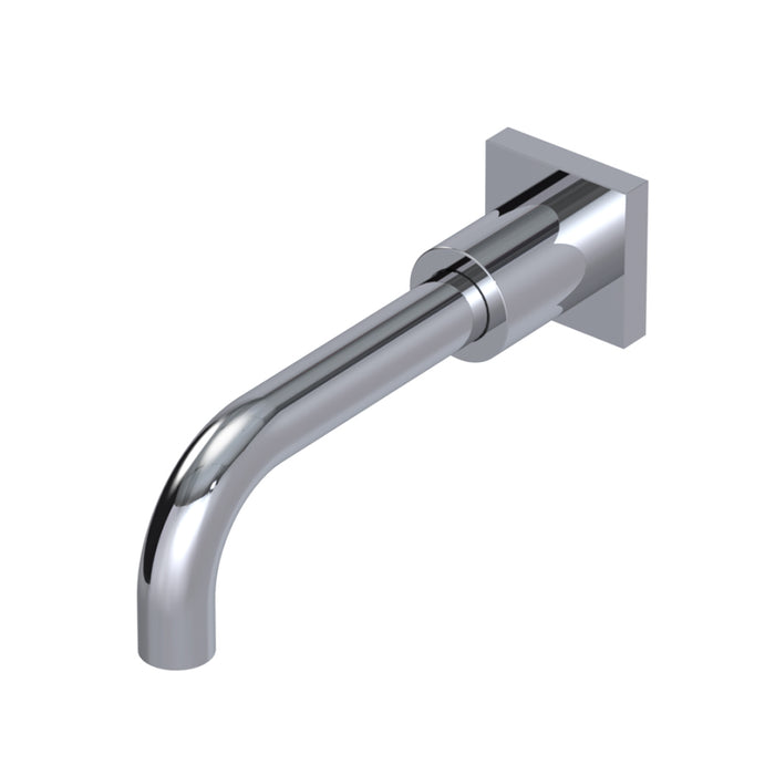 Lasalle Tub Spout - Wall Mount - 8" Brass/Polished Chrome