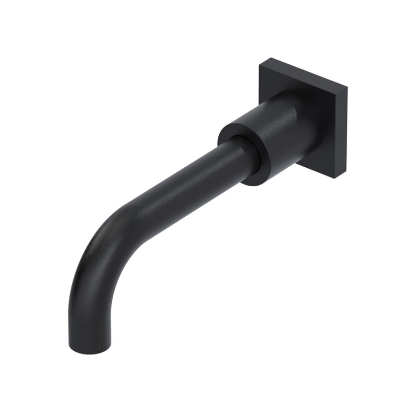 Lasalle Tub Spout - Wall Mount - 8" Brass/Matt Black