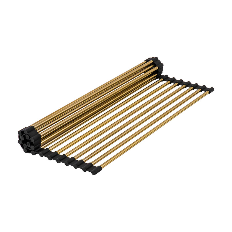 Giana Workstation Single Bowl Kitchen Sink - Under Mount - 27" Stainless Steel/Matt Gold