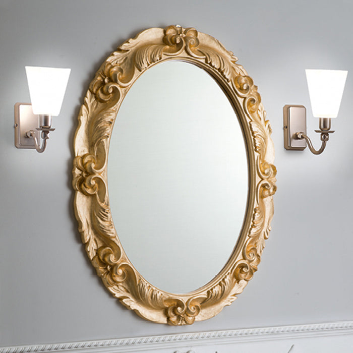 Ghiberti Vanity Mirror - Wall Mount - 27" Wood/Gold - Last Unit Special Offer