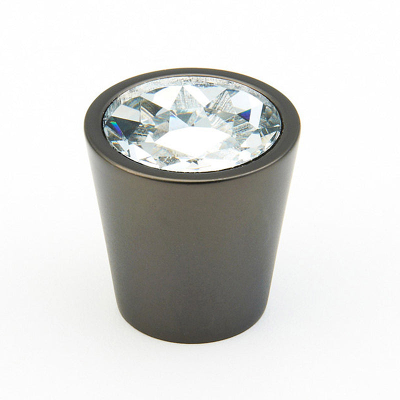 Stargaze Cylinder Cabinet Knob - Cabinet Mount - 1" Zinc/Glass/Bronze