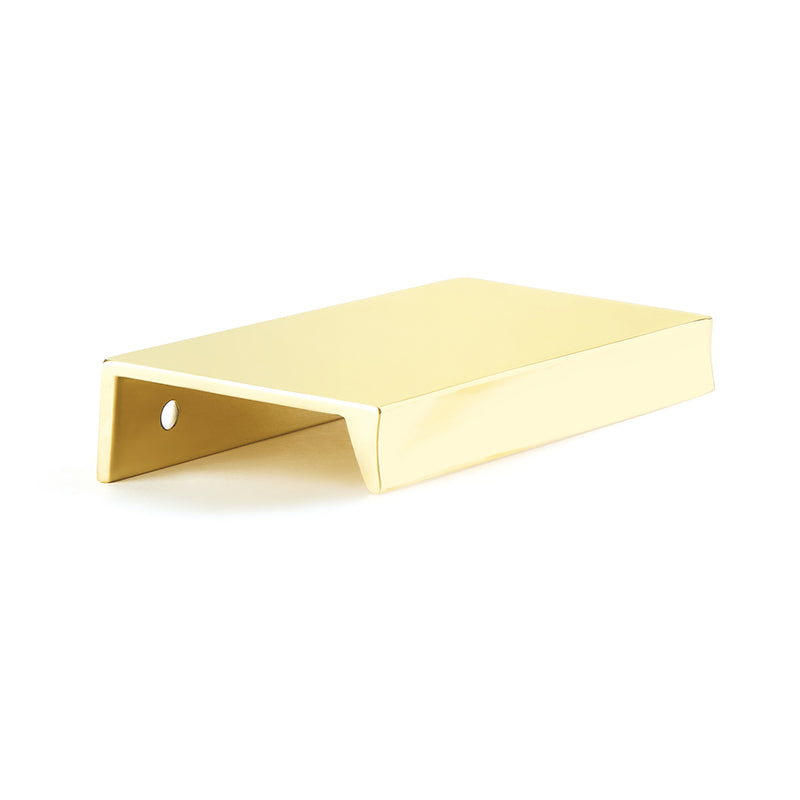 Sabre Edge Cabinet Pull Handle - Cabinet Mount - 3" Brass/Unlacquered Brass