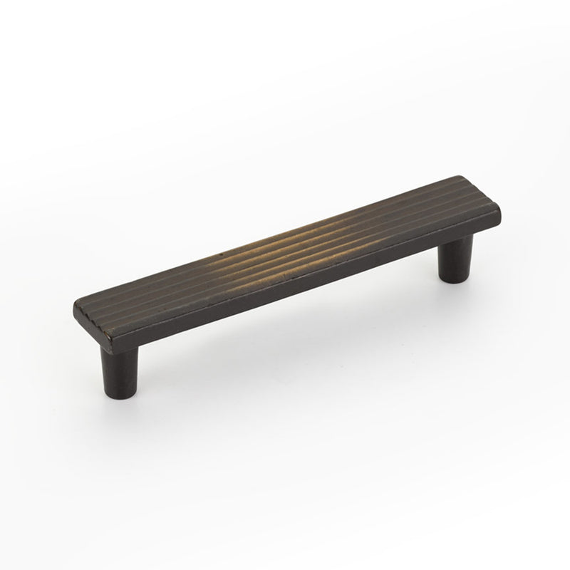 Stradella Cabinet Pull Handle - Cabinet Mount - 5" Cast Bronze/Antique Bronze