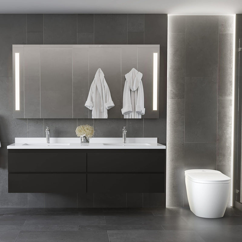 Sli 3000 Elongated Smart Toilets - Floor Mount - 17" Vitreous China/White