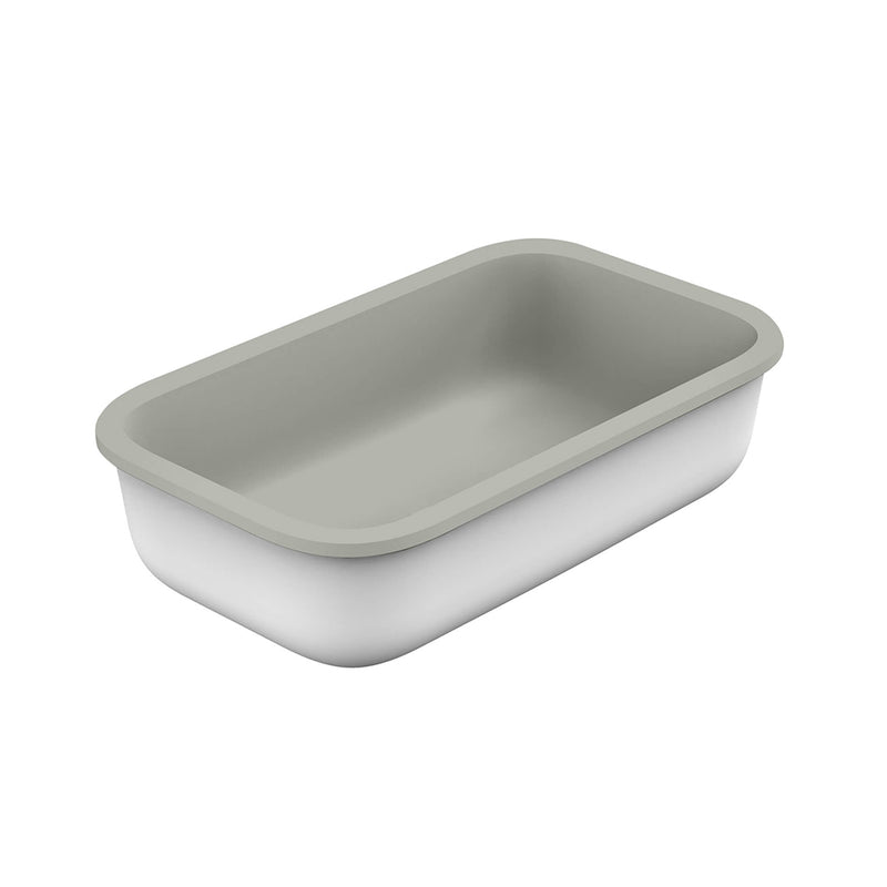 Sotto Rectangular Bathroom Sink - Under Mount - 21" Solid Surface/Matt Grey