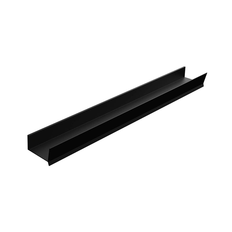 Moon Without Opening Bathroom Shelf - Wall Mount - 36" Aluminum/Matt Black