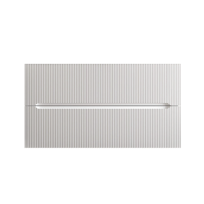 Runway 2 Drawers Bathroom Vanity with Belgian Blue Single Integrated Vanity Sink - Wall Mount - 36" Mdf/Matt White