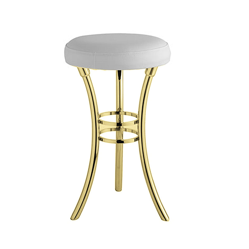 Universal Bathroom Seat - Free Standing - 12" Brass/Gold/White