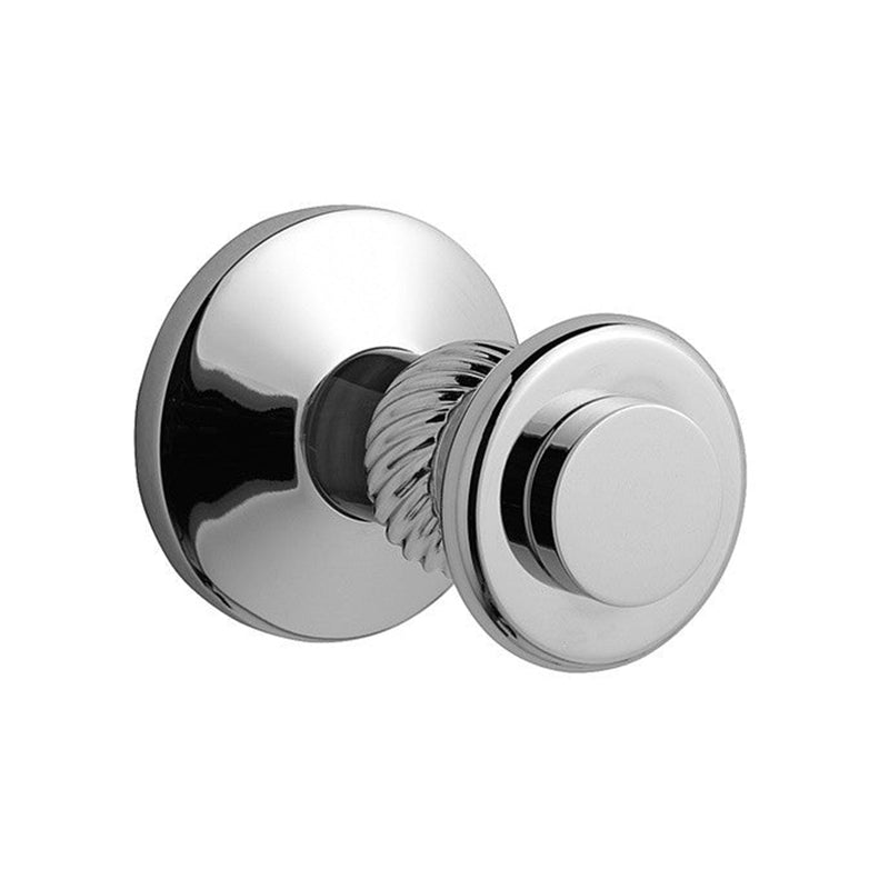 Madrid Single Hook - Wall Mount - 3" Brass/Glass/Polished Chrome (Final Sale)