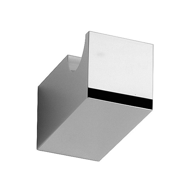 Mix Single Hook - Wall Mount - 3" Brass/Polished Chrome