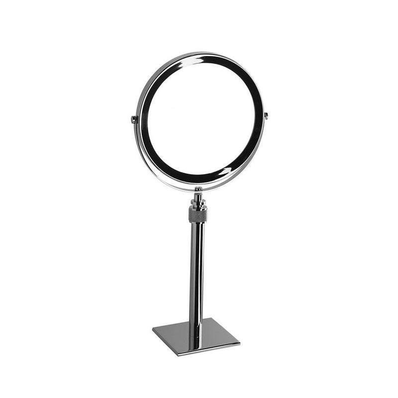 Just Look Sliding Double Magnifying Make-Up Mirror - Free Standing - 7" Abs/Polished Chrome