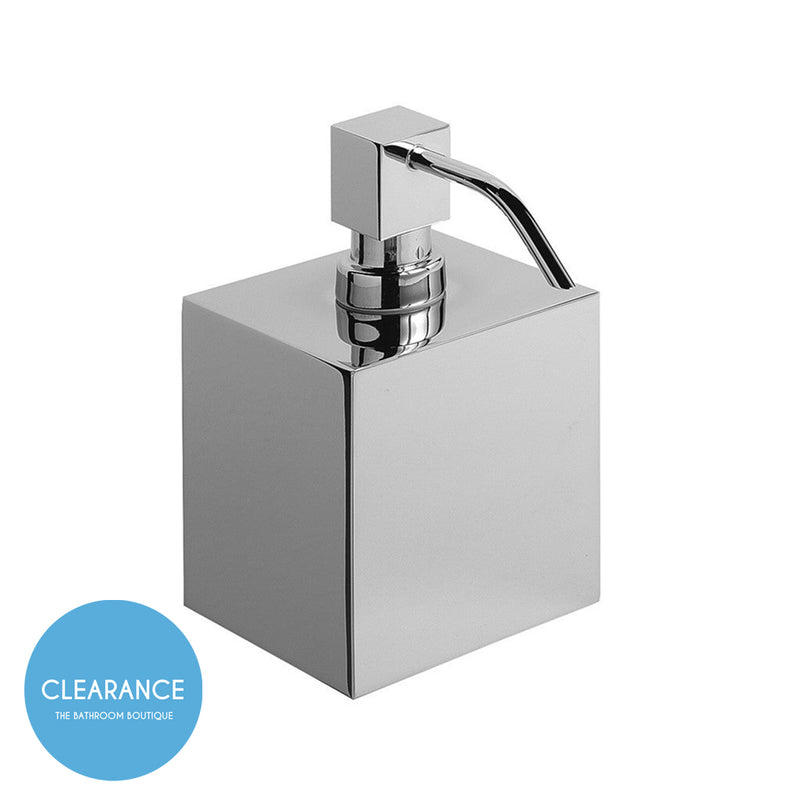 Universal Soap Dispenser - Free Standing - 4" Brass/Polished Chrome (Final Sale)
