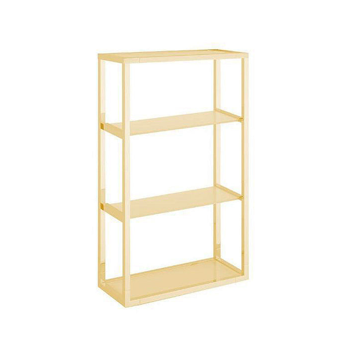 Universal Shower Shelf - Wall Mount - 14" Brass/Glass/Gold