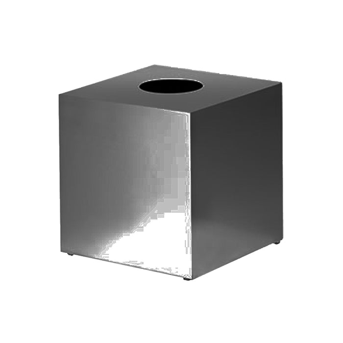 Universal Tissue Box - Free Standing - 6" Brass/Matt Black