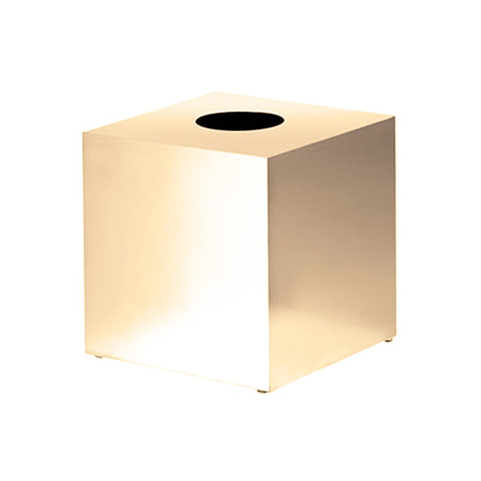Universal Tissue Box - Free Standing - 6" Brass/Satin Brass