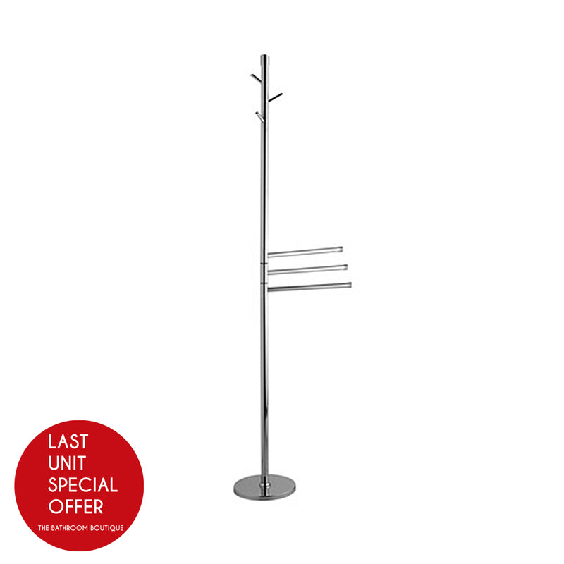 Universal Triple Towel Bar And Towel Holder - Free Standing - 68" Brass/Polished Chrome - Last Unit Special Offer