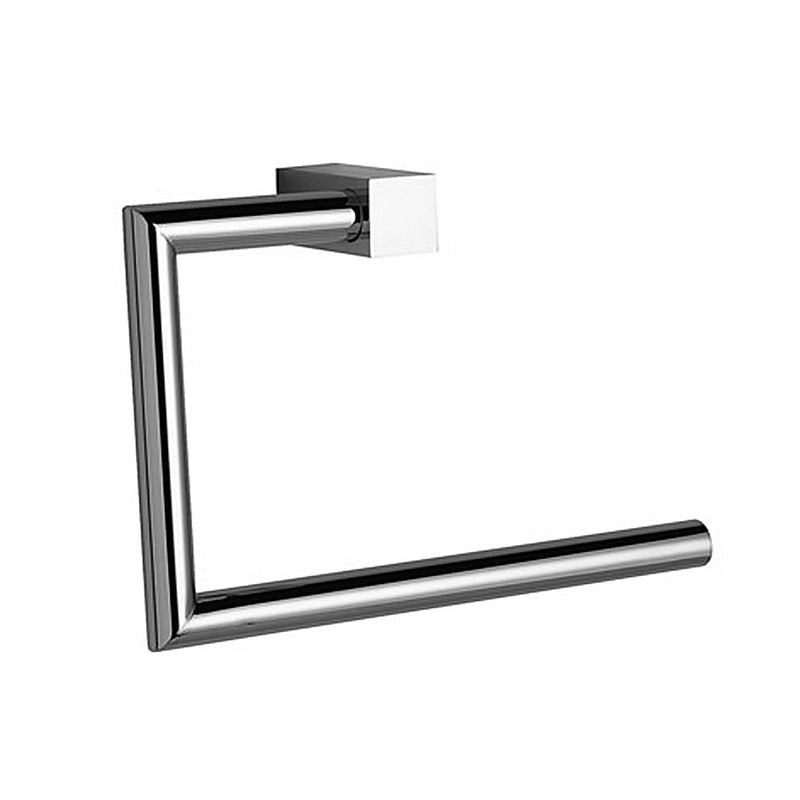 Mix Towel Ring - Wall Mount - 8" Brass/Polished Chrome