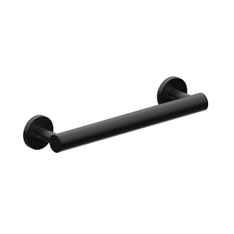 Series 1 Round Grab Bar - Wall Mount - 12" Zinc/Stainless Steel/Matt Black