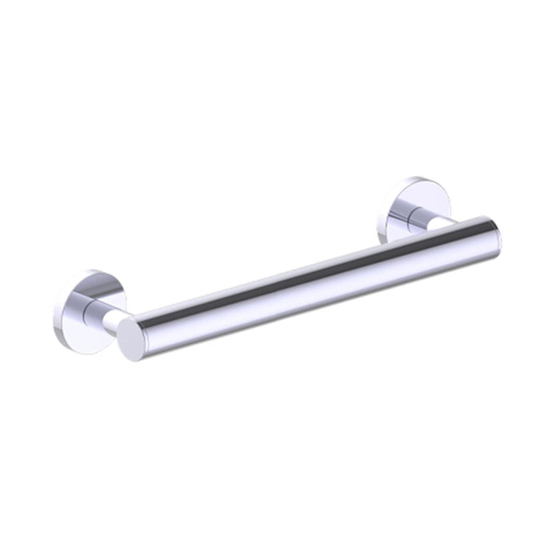 Series 1 Round Grab Bar - Wall Mount - 12" Zinc/Stainless Steel/Polished Chrome