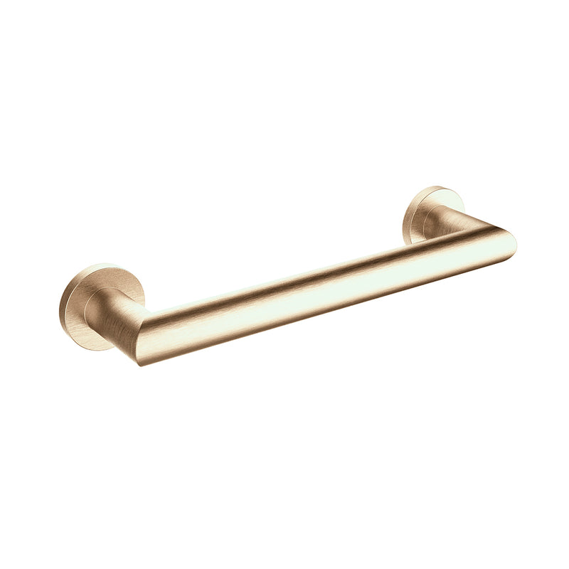 Series 2 Round Grab Bar - Wall Mount - 12" Zinc/Stainless Steel/Brushed Brass