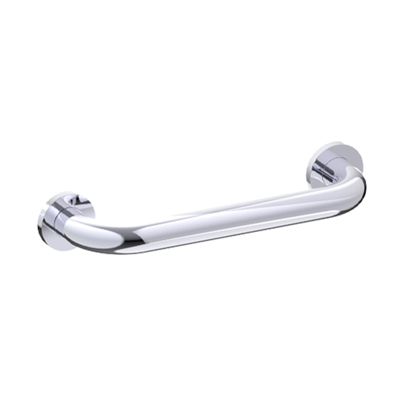 Series 4 Round Grab Bar - Wall Mount - 12" Zinc/Stainless Steel/Polished Chrome
