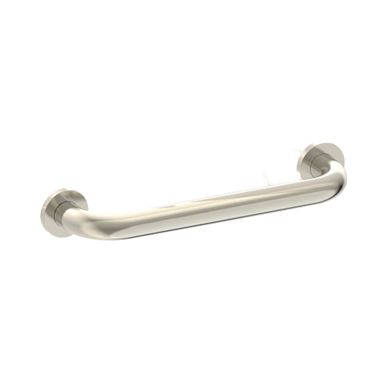 Series 4 Round Grab Bar - Wall Mount - 18" Zinc/Stainless Steel/Brushed Nickel