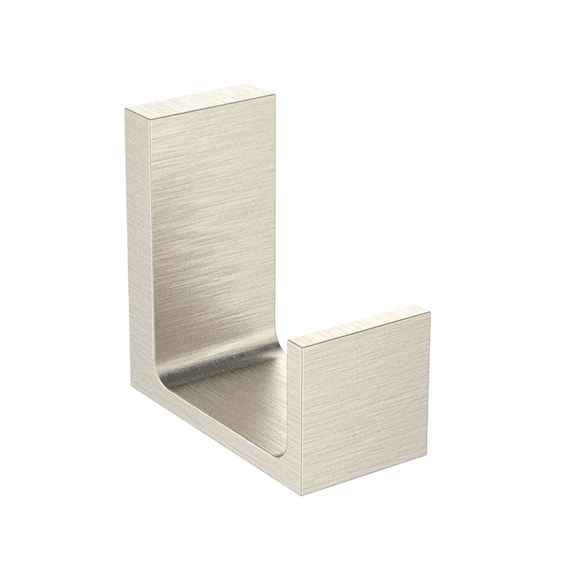 Chicago Single Hook - Wall Mount - 2" Zinc/Brushed Nickel