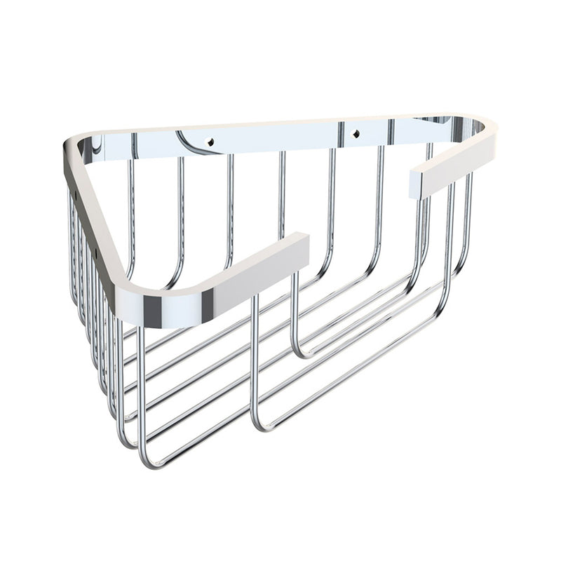 Classic Shower Basket - Wall Mount - 10" Zinc/Stainless Steel/Polished Chrome