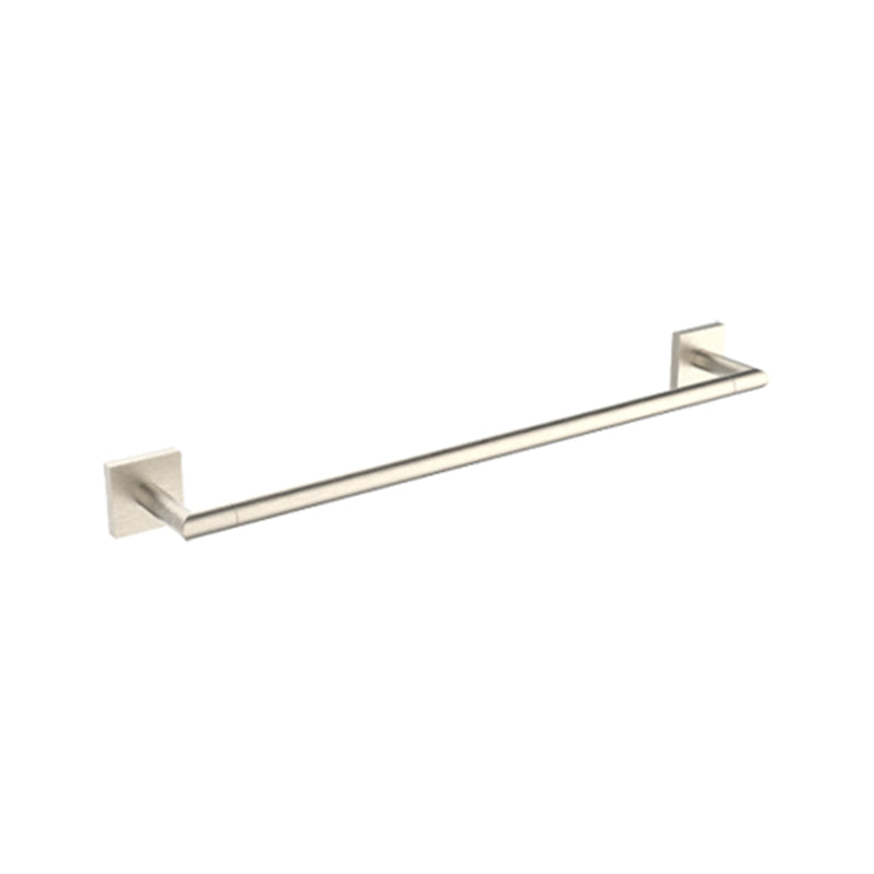 Atlanta Single Towel Bar - Wall Mount - 12" Zinc/Brushed Nickel