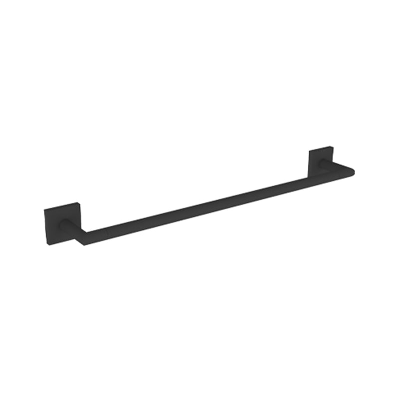 Atlanta Single Towel Bar - Wall Mount - 12" Zinc/Matt Black