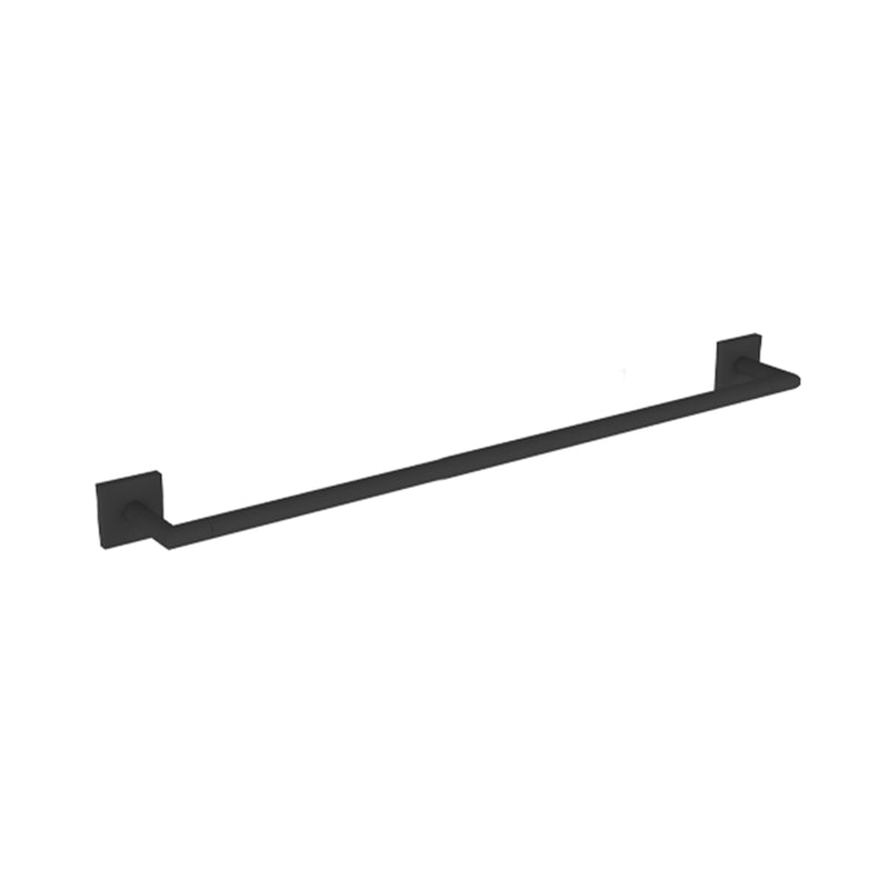 Atlanta Single Towel Bar - Wall Mount - 24" Zinc/Matt Black