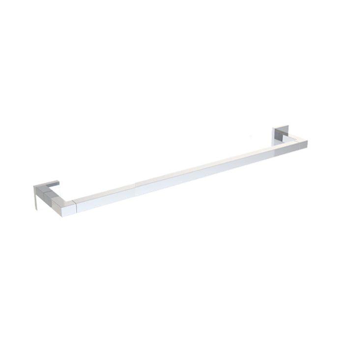 Boston Single Towel Bar - Wall Mount - 24" Zinc/Polished Chrome