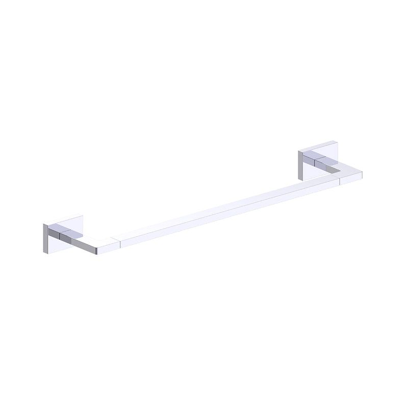 Houston Single Towel Bar - Wall Mount - 18" Zinc/Polished Chrome